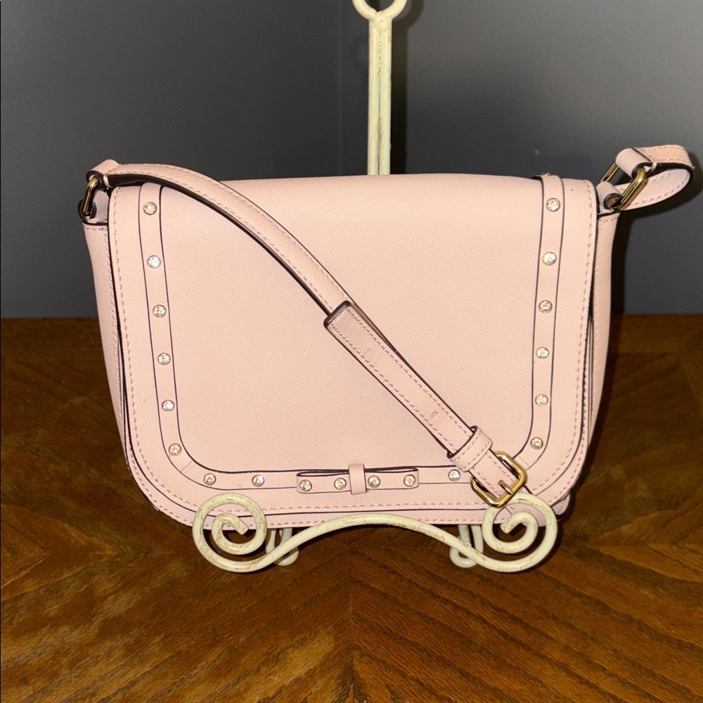 Kate Spade Large Carsen Laurel Way Jeweled Crossbody (EUC)